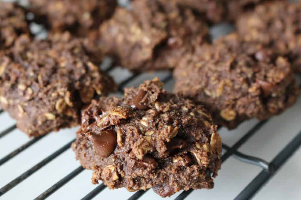 double chocolate superfood oatmeal cookies