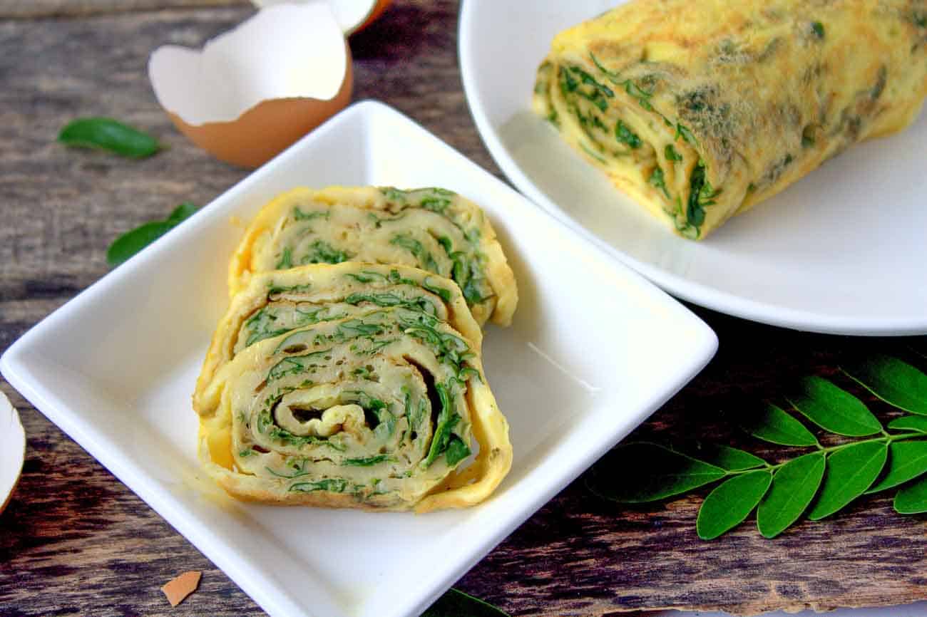 egg rolls with moringa leaves recipe eggs with drumstick leaves 1