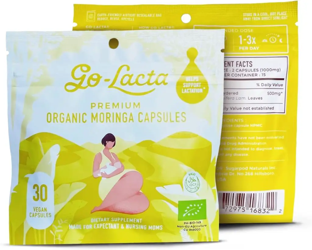 Moringa capsules for lactation